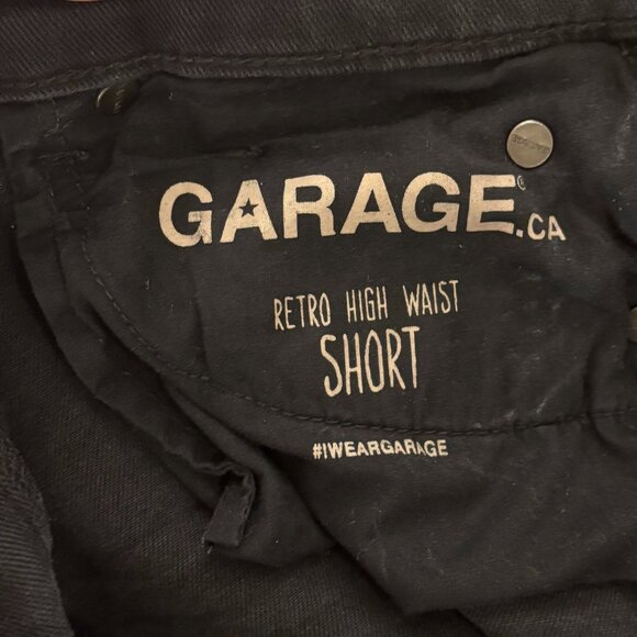 Garage Retro High Waist Short in Black, Size 3 (XS) - Picture 6 of 8